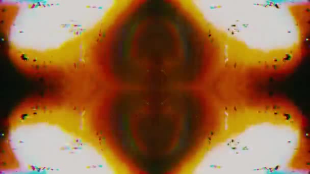 Flerfärgad geometrisk cyberpunk drömmande glittrande bakgrund. — Stockvideo