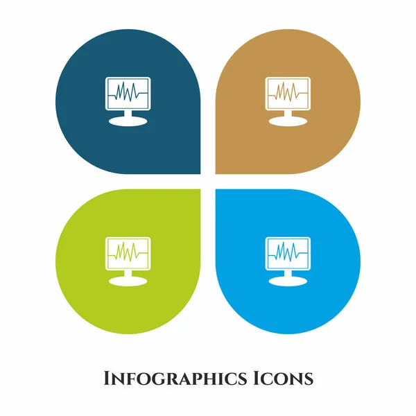 Icu Monitor Vector Icono Ilustración Para Todos Los Propósitos Aislado Vectores de stock libres de derechos