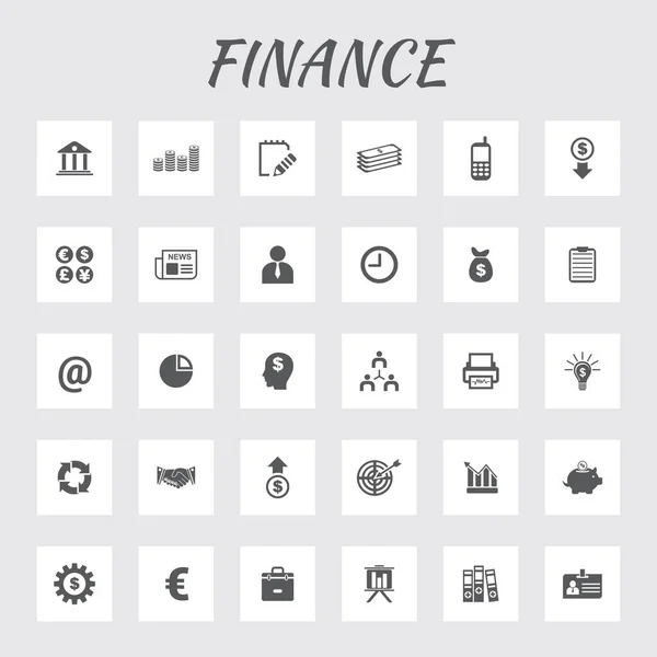 Set Iconos Finanzas Editables Muy Útiles — Archivo Imágenes Vectoriales