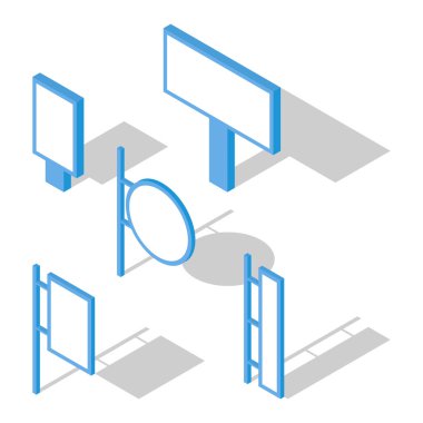 İllüstrasyon izole vektör reklam tasarımları üzerinde beyaz bir arka plan