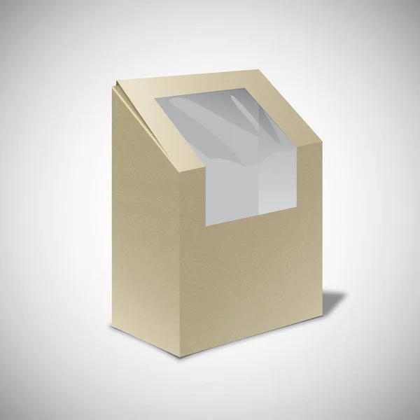 Ilustración vectorial de una caja de papel para rollos de lechuga — Archivo Imágenes Vectoriales