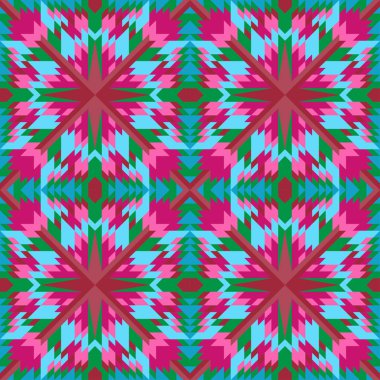 kesintisiz geometrik desen simetrik süsleme. fayans, halı, yatak örtüleri için.