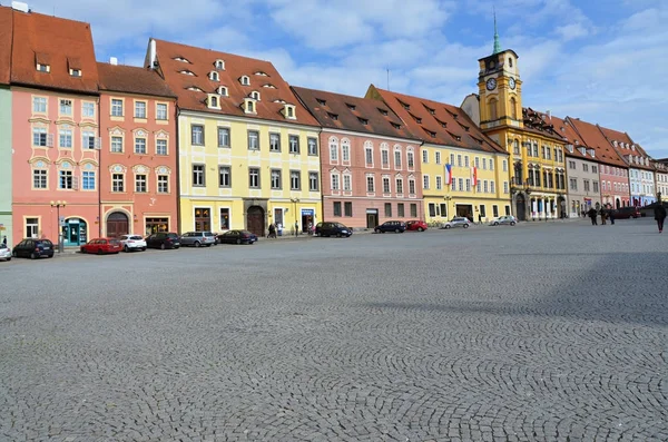 Cheb kasabadaki tarihi evleriyle kare