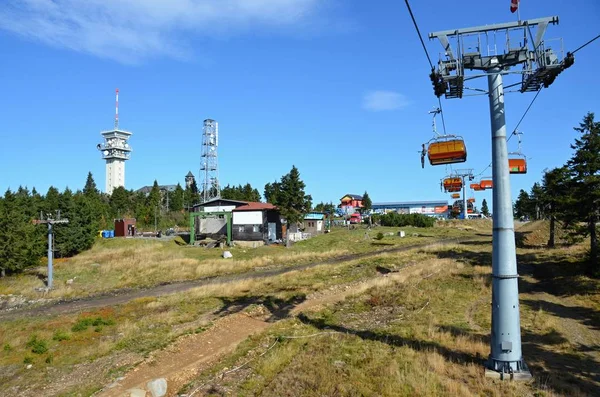 Blick Vom Sendemast Auf Die Landschaft — Stockfoto