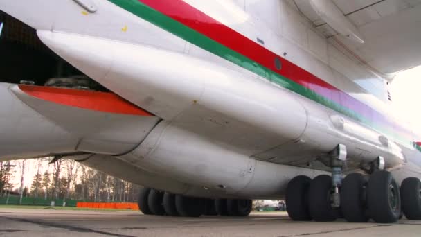 Manutenção Aeronaves Transporte Mecânica Preparar Equipamentos Móveis Para Testar Sistemas — Vídeo de Stock