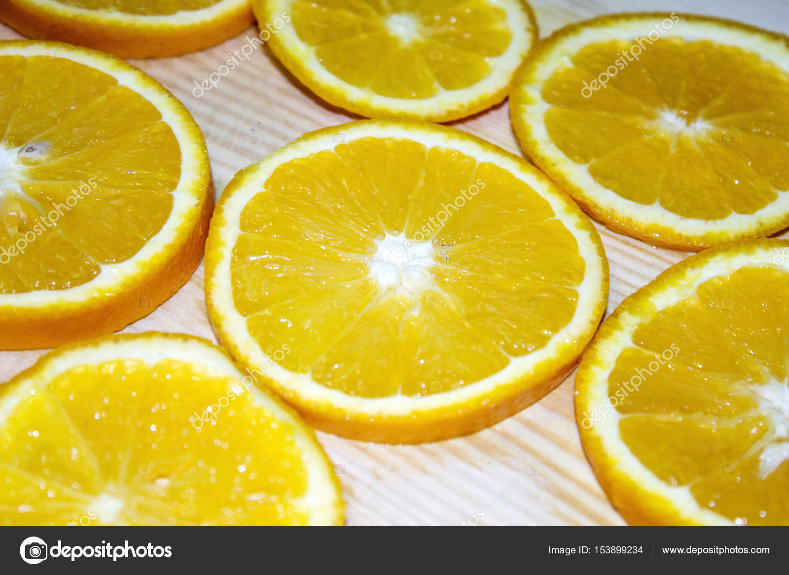 bright orange wedges
