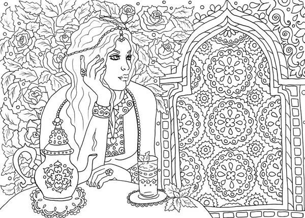 Şirin moda Noel Baba yeni yıl, yılbaşı için Noel ağacı kartpostal yakınındaki