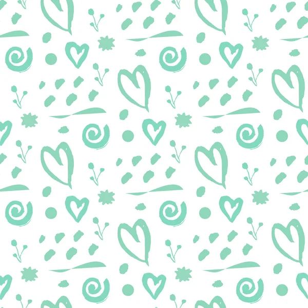 Romantic Valentine love hearts seamless pattern — Stock Photo, Image