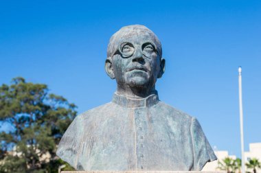 Msida, Malta - 16 Mayıs 2017: Anıt Amadeo Ebejer.