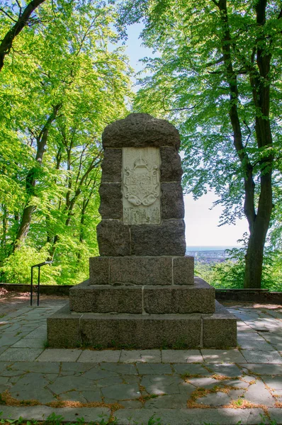 Gdansk, Polonia - 22 de mayo de 2017: Monumento a la Batalla de Oliva o Batalla de Gdansk Roadstead en la colina de Gdansk . — Foto de Stock