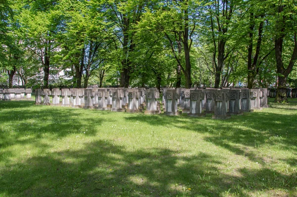 Gdansk, Poland - May 22, 2017: Cemetery Monuments of Zaspa Heroes. — Stock Photo, Image