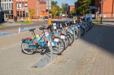 Torun, Polonya - 29 Eylül 2017: Sektörlerine Torun, Kiralık.