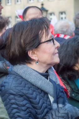 Ewa Kopacz Lehçe politikacı ve bir eski Başbakan, Polonya, Ulusal Bağımsızlık günü Polonya Gdansk.