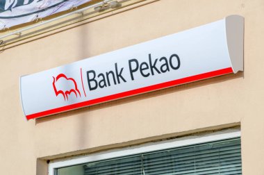 Banka Pekao logo ve işareti.