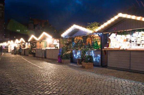 Kerstmarkt Ter Gdansk Ter Polen — Stockfoto
