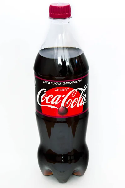 Pruszcz Gdanski Lengyelország 2018 Január Coca Cola Cherry Nulla 1000 — Stock Fotó