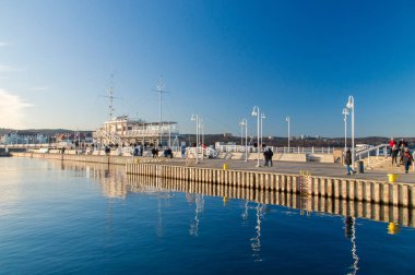 Sopot, Polonya - 7 Ocak 2018: Pier Sopot.