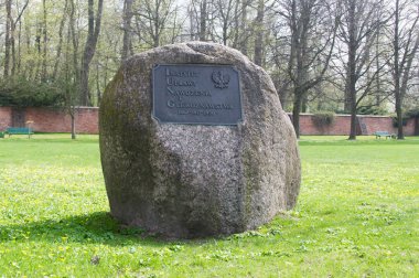 Pulawy, Polonya - 13 Nisan 2018: Taş ekimi gübreleme ve Toprak Bilimi Enstitüsü.