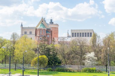 Lublin, Polonya Lublin Royal Castle Hill görünümünü.