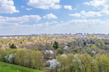 Lublin, Polonya - 14 Nisan 2018: Panoramik Lublin city için.