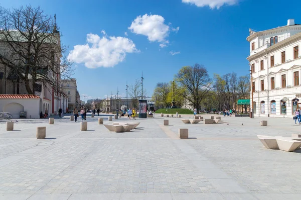 Lublin Polonya Nisan 2018 Litewski Meydanı Lublin — Stok fotoğraf