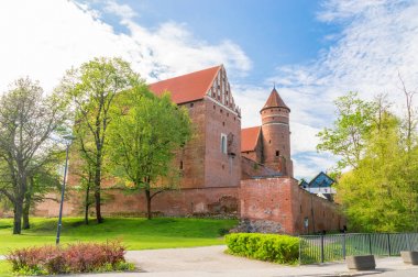 Gotik Kalesi, Warmian piskoposlar, Olsztyn, Polonya.
