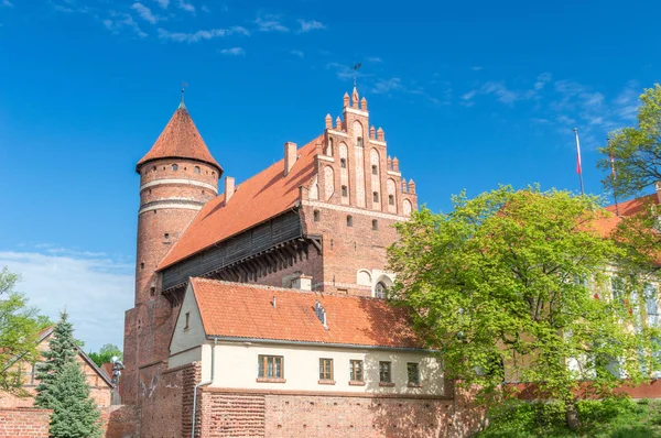 Замок Варминских Епископов Старом Городе Ольштын Польша — стоковое фото