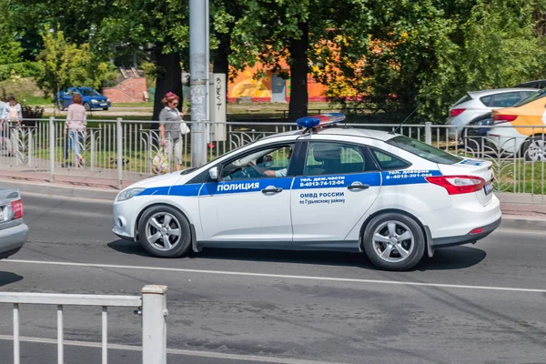 Российская полицейская машина . — стоковое фото