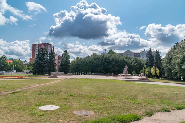 Kaliningrado Rusia Agosto 2019 Vista Plaza Del Mariscal Vasilevsky — Foto de Stock