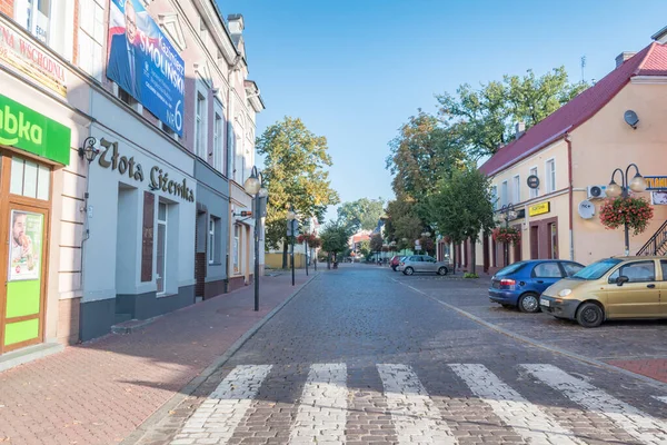 Asfalterad gata i Kwidzyn. — Stockfoto