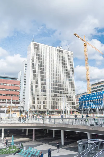 Edifício em Sergels torg square . — Fotografia de Stock