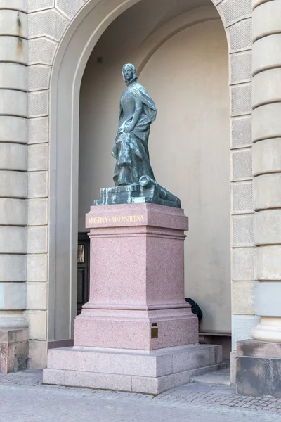 Escultura de Christina Nilsdotter Gyllenstierna de Fogelvik (sueco: Kristina o Kerstin ). — Foto de Stock