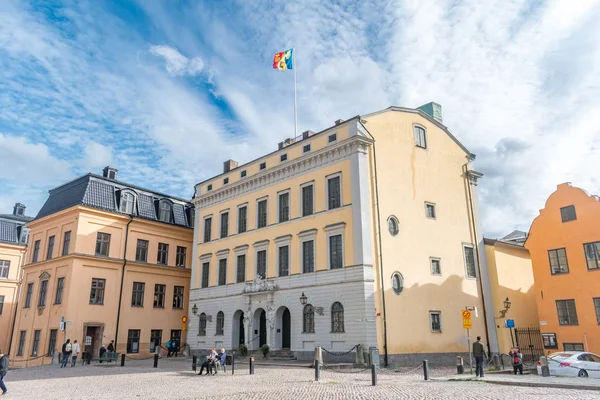 Tessin palatset (schwedisch: tessinska palatset). barockes stadthaus in gamla stan. — Stockfoto