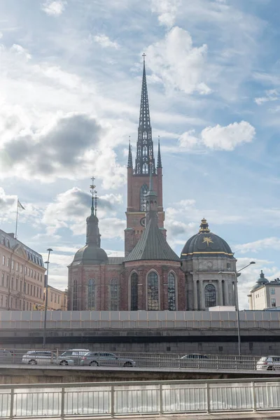 Церква Ріддаргольма - одна з найстаріших будівель у Стокгольмі.. — стокове фото