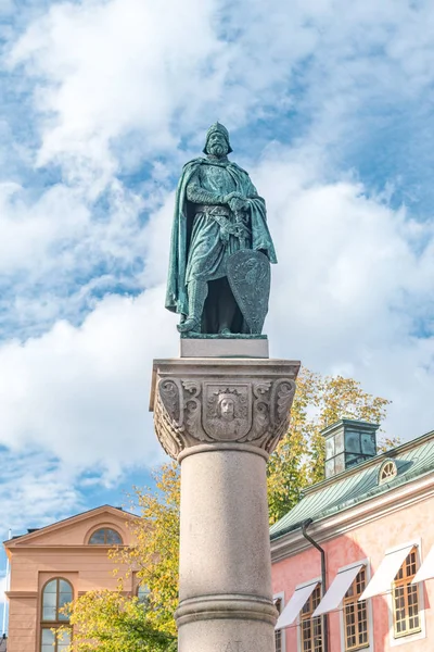 Fantasy-Statue von birger jarl in stockholm, sweden. — Stockfoto
