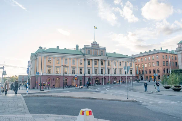 Arvfurstens palats (Palacio del Príncipe Hereditario) es un palacio situado en Gustav Adolfs Torg . — Foto de Stock