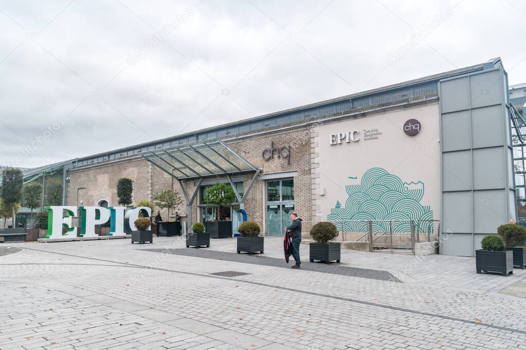 Dublin, Ireland - November 5, 2019: EPIC The Irish Emigration Museum.