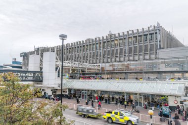 Bulutlu bir günde Dublin Havaalanı.
