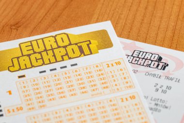 Pruszcz Gdanski, Polonya - 1 Ocak 2020: Euro Piyango 