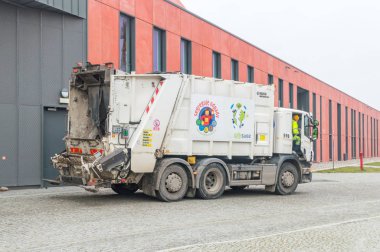 Gdansk 'ta çöp kamyonu.