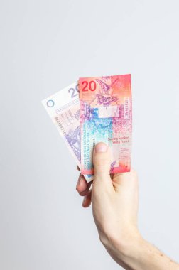 20 PIN ve 20 Chf banknotları el ele tutuştu.