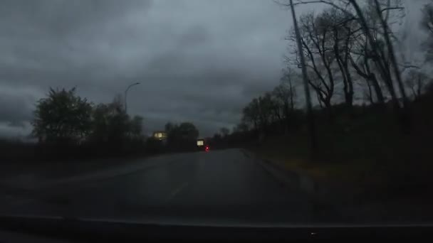 波兰格但斯克 2020年4月29日 清晨在格但斯克开车 — 图库视频影像