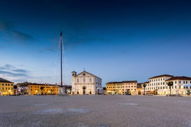 The square of Palmanova, venetian fortress in Friuli Venezia Giu clipart