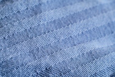 Açık mavi pamuk kumaş desenli makro çizgiler