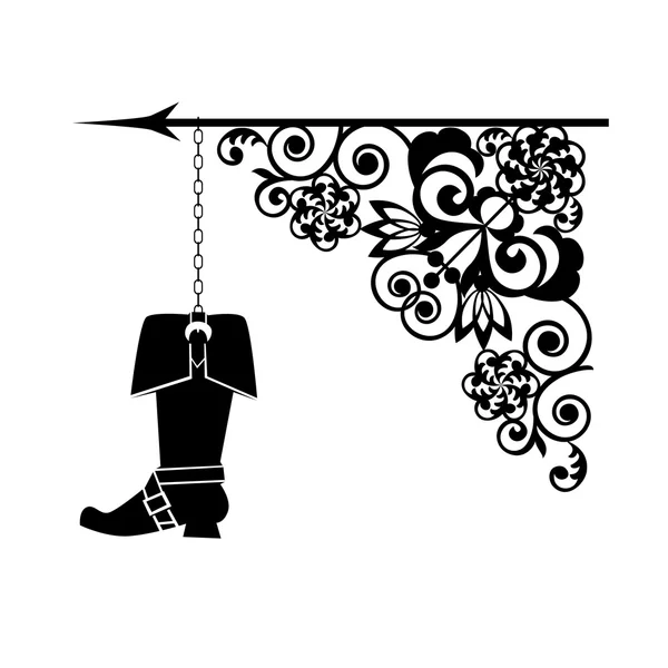 Logo binme önyükleme desenli — Stok Vektör