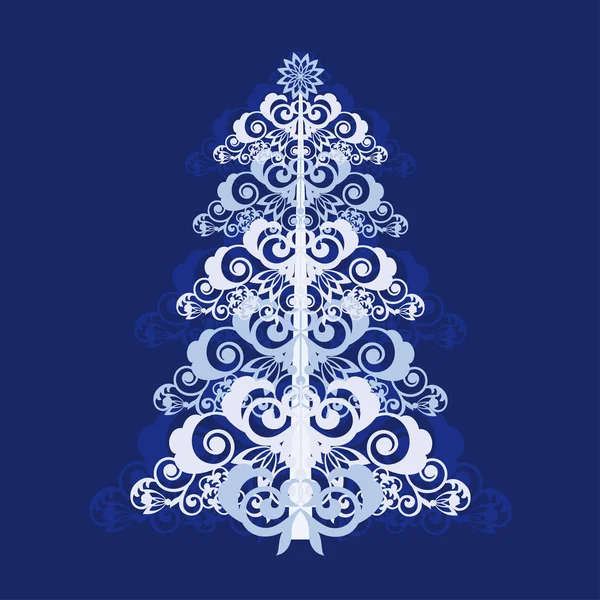 Árvore de Natal decorativa — Vetor de Stock