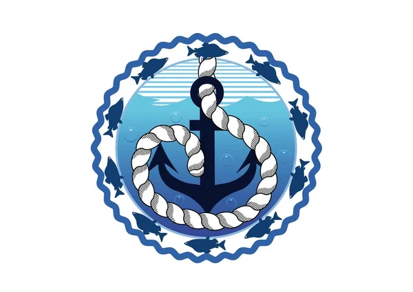 Logo Grand jeu de pêche — Image vectorielle