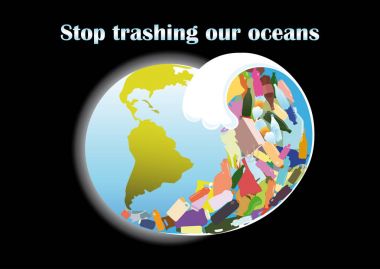 Plastik enkaz tsunami dalgası