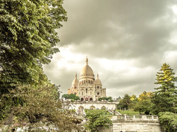 Vista de la famosa basílica de Sacre Coure — Foto de Stock