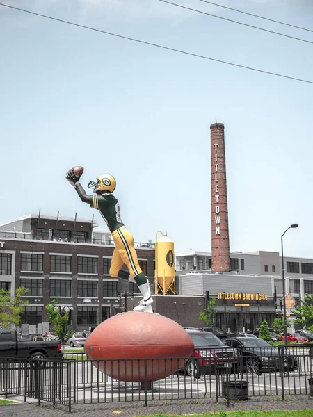 Green Bay Juni 2017 Een Meer Dan Levensgrote Voet Hoog — Stockfoto